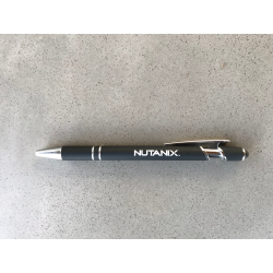 Black NUTANIX Rubber Coated Pen