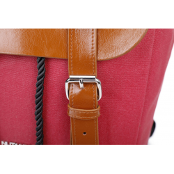 Nutanix Retro Style Leather Compubackpack